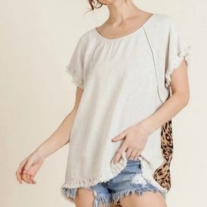 UMGEE LEOPARD PRINT BLOUSE